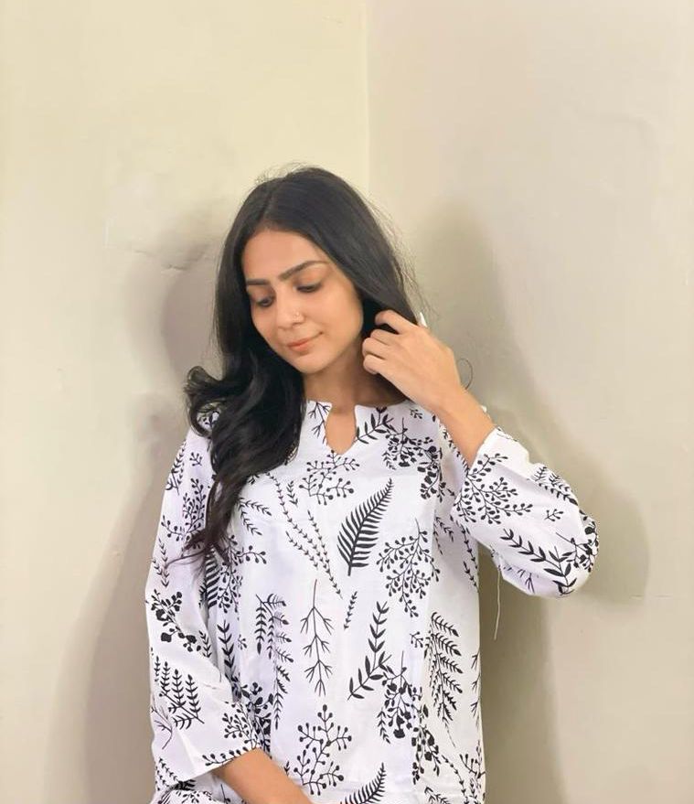 Raiza's Floral Leaf Print Shirt and Trouser