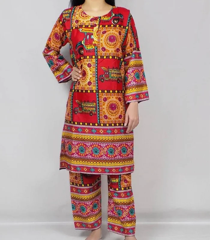 3 Pcs Women's Stitched Lawn Printed Suit