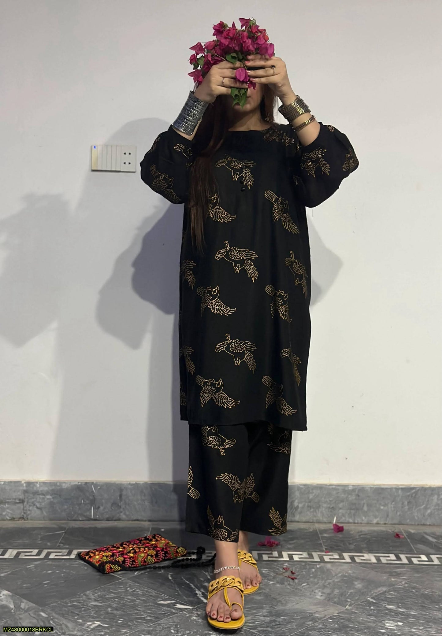 Sparrow 2-Piece Stitched Printed Shirt & Trouser